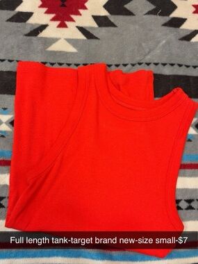 a new day Bright Red Ribbed Tank Top